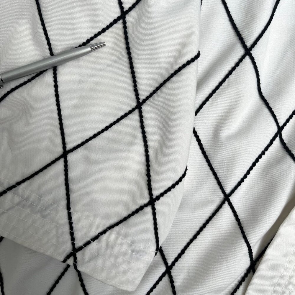 SIZE 4 BMA White Hapkido Uniform Gi Jacket Top Black Diamond Stitching - Picture 13 of 13